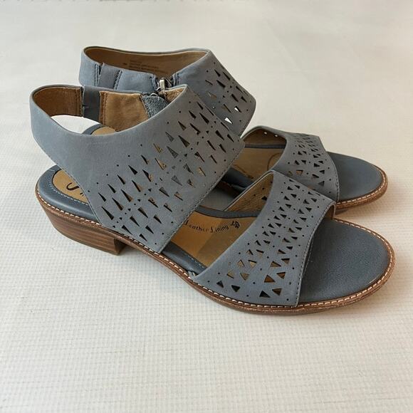 Sofft Nell Blue Leather Open Toe Sandals Womens Size 9 - Picture 1 of 9
